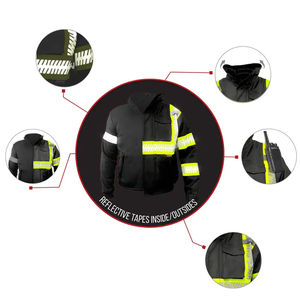 Breathable <b>Top</b> Quality <b>Reflective</b> Safety Jackets Professional Made Zipper Style Men's Work Wear Safety Jackets with Pockets - Product Image 6