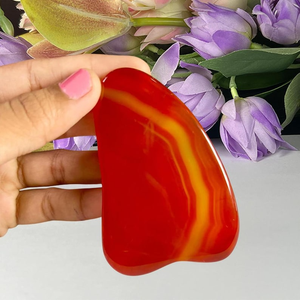 Masajeador Facial de Piedra Natural, Herramienta Gua Sha, Piedra de Masaje Facial Suave para Mujeres y Hombres, Herramienta Manual de Cuidado de la Piel y Belleza para el Rostro - Product Image 1