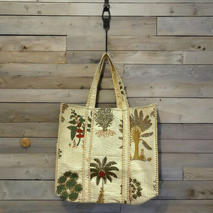 Sac de shopping en coton imprimé floral fait à la main, grand sac de shopping, sac fourre-tout en coton, cadeaux abordables pour femmes - Product Image 4