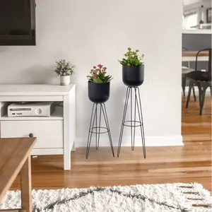 Luxury Handmade Ceramic Classic Design Flower Vase Galvanized Finish for Premium Home Decor Living Room Interior Styling - Product Image 2