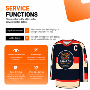 Maillot d'entraînement de hockey sur glace personnalisé de haute qualité pour adultes, sublimé, séchage rapide, respirant, écologique - Product Image 4