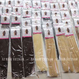 ผมต่อจากผมจริง Remy 100% ต่อผมจริงปลายแบนสองชั้นจัดเรียงตามหนังศีรษะ - Product Image 5