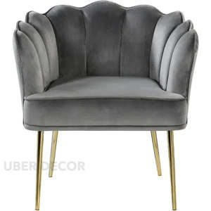 LuxeWide Wide Chaise d'appoint à baril large pour salle à manger Chambre ou salon Relaxation - Product Image 5