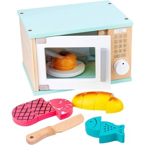 Wudly ชุดครัวและของเล่นอาหารเตาอบไมโครเวฟแบบแกล้งเล่น - Product Image 4