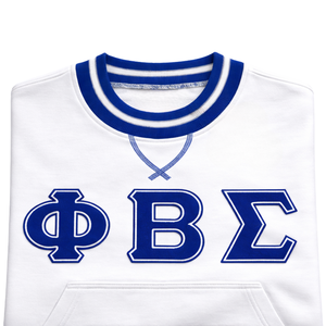 Suéter de Fraternidad Griega Phi Beta Sigma en Chenilla Blanca con Diseño Clásico de Chenilla, Comodidad y Estilo Premium - Product Image 6