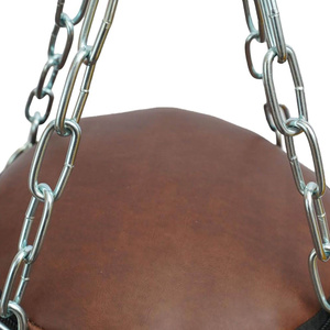 Sac d'entraînement de boxe en PU marron et jaune avec fermeture éclair pour la pratique du punching adulte - Product Image 3