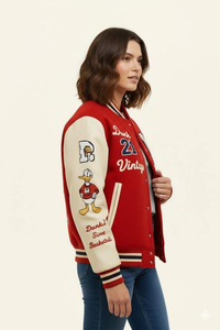 Chaqueta Varsity de Invierno Transpirable y Ecológica con Logotipo Personalizado MARGINAL SPORTS, Fabricada con Exterior de Lana, Cuello Alto y Logotipo Frontal de Alta Calidad - Product Image 4