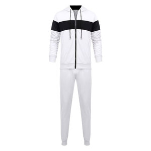 Custom <b>Men</b> Athletic Tracksuit Set Full Zip <b>Track</b> <b>Jacket</b> And Jogger Casual Wear OEM ODM Wholesale - Product Image 2