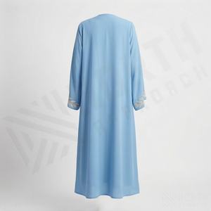ชุดอาบายะห์อิสลามสำหรับผู้หญิงไซส์ใหญ่ ผ้าคุณภาพสูง ตัดเย็บตามสั่ง พร้อมเครื่องประดับเสื้อผ้ามุสลิมแบบดั้งเดิม คุณภาพสูง สีตามสั่ง - Product Image 2