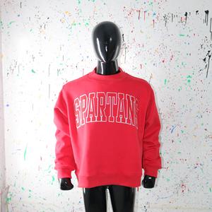 Sudadera SPARTANS RED con Cuello Alto, 100% Rojo, Apliques Bordados, Cuello Ancho, URBAN PRODUCTIONS - Product Image 1