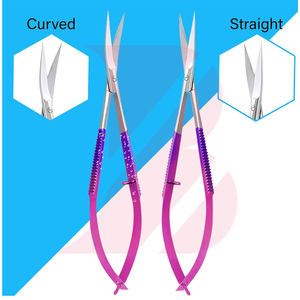 Ciseaux à ressort multi-usages en acier inoxydable avec logo personnalisé, coupe facile et fluide, durables, antidérapants, pour salon et usage domestique - Product Image 2