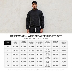 Premium Quality Custom Logo Mens Windbreaker Shorts Set Black <b>Tracksuit</b> <b>White</b> Piping Summer 2-Piece Sportswear Streetwear YKK - Product Image 6