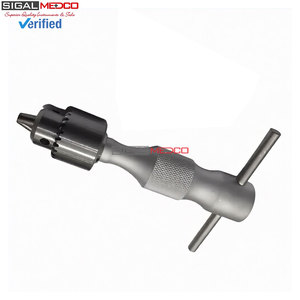 Outil chirurgical vétérinaire professionnel pour le perçage osseux, perceuse orthopédique manuelle durable avec mandrin et clé, 16 cm - Product Image 3