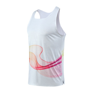 Wholesale Men's Sublimation Tank Top UPF 50+ UV Protection Running Gym Beach Wear OEM ODM Supplier - Product Image 5