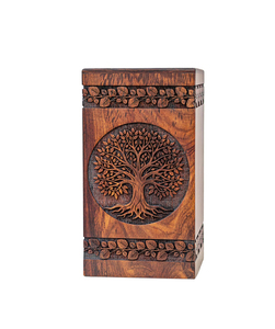 Urnas de Cremación de Madera de Diseño Único y Alta Calidad para Adultos, Urnas Funerarias de Madera, Tamaño Personalizado, Artículos Funerarios - Product Image 1