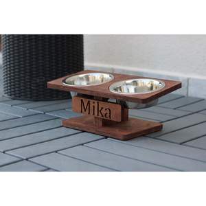 Eco-Friendly Solid Wood <b>Dog</b> Feeding <b>Bowl</b> Stand Promotional Pet Food Server - Product Image 6