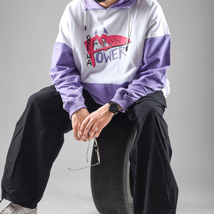 Sudadera con Capucha de Felpa 100% Algodón, Diseño Moderno, Impresión Digital, Corte Regular, Cómoda, con Bolsillo, Gráfico Sencillo, Resistente al Viento, 300g, para Hombre - Product Image 4