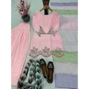 Ensemble Dupatta haut-bas et magnifique pour femmes - Product Image 3