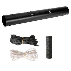 อุปกรณ์ลากเลื่อนหิมะสีดำขนาด 32.8 ฟุต พร้อมเชือกสีขาวขนาด 16.1 ฟุต สำหรับการล่าสัตว์และการลากของ - Product Image 1