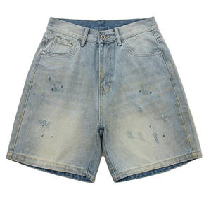 Shorts en jean taille mi-haute Y2K pour femme, style streetwear, avec ceinture, pour l'été et les soirées, 100 % coton, vente en gros, commandes en gros, directement de l'usine - Product Image 1