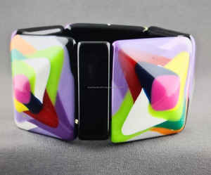 Branded Customized Top Quality Handcrafted Customized Color Resin Fashion Jewelry Strand Bracelet for Women From India. - Product Image 1