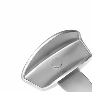 Plateaux d'empreinte dentaire perforés, manuels, réutilisables, pour prothèse, en acier inoxydable et silicone, pour mâchoire inférieure, taille moyenne, de base, haute qualité, pour osseux - Product Image 6