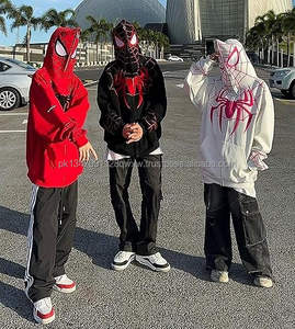 Veste à glissière à manches longues pour femmes sweat à capuche imprimé araignée Streetwear léger pour automne hiver XS taille tissu tissé Logo avant - Product Image 3