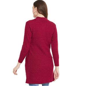 Suéter de Punto Trenzado para Mujer, Personalizado al por Mayor, Cómodo, de Manga Larga, Suave y Ligero, para Otoño e Invierno, Informal, con Botones, Tipo Cárdigan - Product Image 6