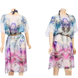 Sarong pareo en tissu rayonne de qualité supérieure, imprimé d'un magnifique motif, taille et logo personnalisables. - Product Image 1