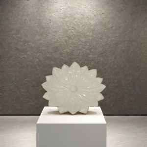 Élégant marbre blanc Pletter 8 Stone Crafts avec style de fleurs polies - Product Image 2