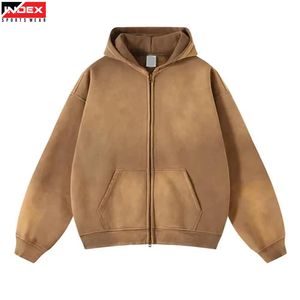 Sudadera con Capucha de Tela Suave con Lavado Ácido y Efecto Desgastado para Hombre, Sudadera con Capucha Estilo Urbano con Efecto Vintage - Product Image 1