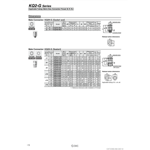 Raccord à une touche SMC KQ2H06-03GS1 pièces pneumatiques - Product Image 1