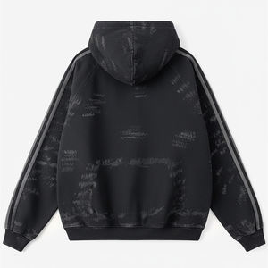 Sweat-shirts à capuche personnalisés 2026, nouvelle collection, effet délavé, pour hommes, 100 % coton, respirants, séchage rapide, écologiques, polaire 360g, style unique - Product Image 3