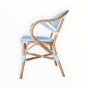 Silla Bistro Más Popular para Cafetería, Restaurante, Espacios Públicos Residenciales - Mimbre Sintético Natural con Garantía de Tejido de 3 Años - Product Image 3