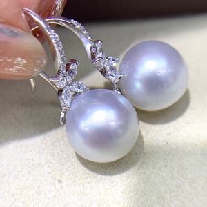 ต่างหูมุกธรรมชาติขนาด 10-11 มม. คุณภาพเทียบเท่าน้ำทะเล คุณภาพดีเยี่ยม แสงเย็นเกือบไร้ตำหนิ - Product Image 3