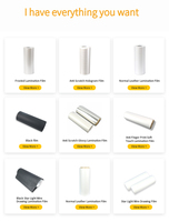 Film de laminage thermique/blanc nacré de 18 à 28 microns avec colle, pour sacs cadeaux/boîtes à bijoux, laminé, toutes tailles