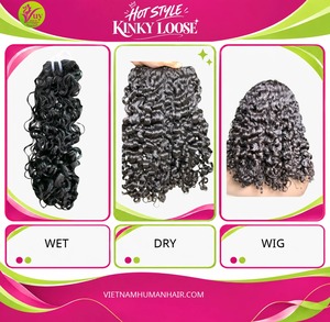 พร้อมส่ง VuyHair ผมแท้เวียดนามแบบ Double Drawn  หยิกฟู  ยาวเต็ม  ทุกสี  แบบปิดหนังศีรษะ  ต่อผมด้วยเครื่อง - Product Image 6
