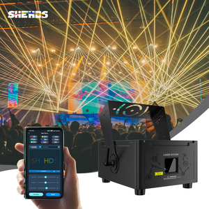SHEHDS IP65 Luz Láser RGB de 12W DMX512 ILDA con Animación, Luz Láser para DJ, Solución de Iluminación para Escenarios, CE - Product Image 1