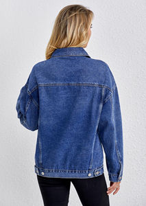 OEM Custom Wholesale Spring Embroidery Fashion <b>Jean</b> Jacket Streetwear <b>Vintage</b> Workwear Style Denim Jacket Men <b>Women</b> New Arrival - Product Image 6