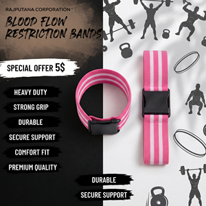 BFR Muscle Training <b>Bands</b> Gym Fitness Workout Blood Flow Restriction <b>Bands</b> Heavy Strength <b>Exercise</b> Trainer Blood Flow <b>Band</b> - Product Image 1
