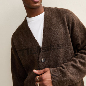 Durable Knit <b>Men</b> <b>Cardigans</b> With Elegant <b>Long</b> Sleeve Design For Daily Comfort And Style <b>Men</b> <b>Cardigans</b> - Product Image 4