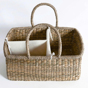 Custom Handmade <b>Paper</b> Rope Diaper Caddy Basket for Baby Nursery Organization and Kids Storage with OEM ODM Service Wholesale - Product Image 4