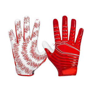 Gants de football américain personnalisés de haute qualité avec paume très adhérente, impression par sublimation, prix de gros - Product Image 3