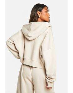 Women's Winter Casual Tracksuit Set Hooded Two Piece Solid Color Loose Fit Full Length Drawstring Pants Side Pockets - Product Image 2