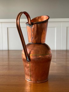 Carafe à eau en cuivre finition foncée, carafe à eau en cuivre couleur chocolat, carafe à eau en cuivre finition solide, prix d'usine en gros - Product Image 5