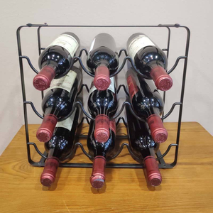 ชั้นวางไวน์โลหะพับได้ ที่วางขวดไวน์ ชั้นวางเก็บไวน์ประหยัดพื้นที่ - Product Image 6