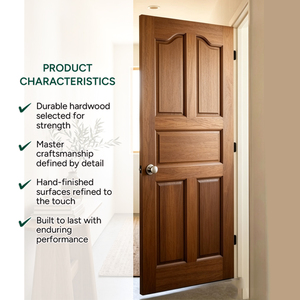 Puerta Decorativa Interior de Madera Sólida Tradicional GA-20S para Proyectos del Hogar, OEM y ODM - Product Image 2