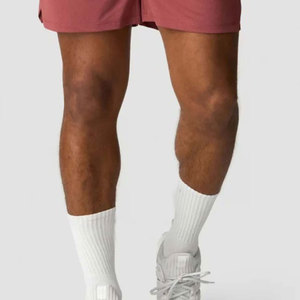 Men's High Quality 100% Cotton Canvas <b>Athletic</b> Shorts Custom Logo Front Quick Dry Mid Waist Drawstring Closure Private Label - Product Image 5