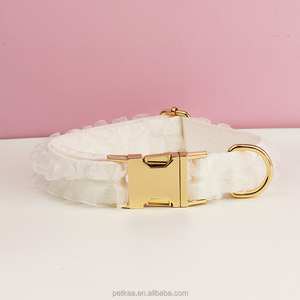 Conjunto de <span class=keywords><strong>Collar</strong></span> y Correa para Perro con Diseño de Encaje de Lujo 2026, Accesorios para Mascotas, Logotipo Láser Personalizado, MOQ Bajo, en Stock, Envío Rápido - Product Image 5