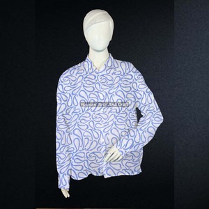 Bohemian Floral Print Shirt For Spring/<b>Summer</b> Casual Wear Street Style Block Printing Logo On Back - Product Image 5